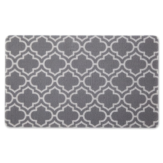 DII® Gray Lattice Tufted Mat